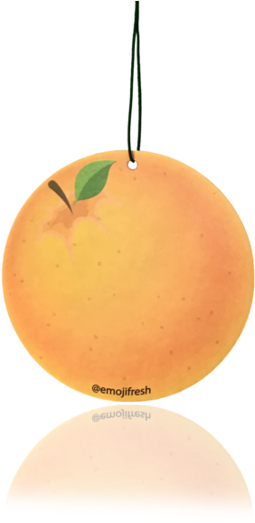 Orange Emoji Air Freshener (600x600), Png Download