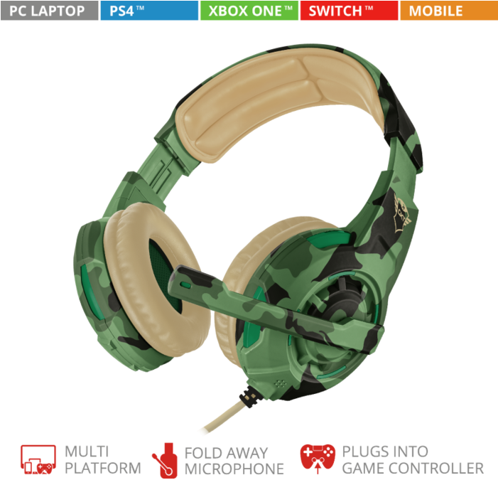 Trust Gxt 310c Radius Gaming Headset (700x700), Png Download