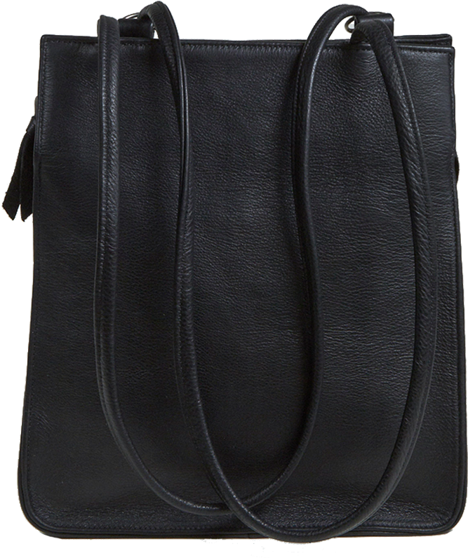Best Bag In Black Leather (1345x962), Png Download