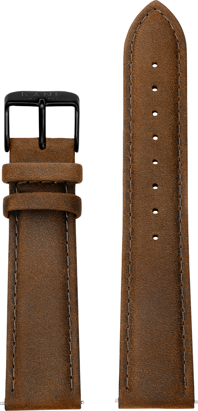Vtgbrn Blkbru Front Kane Minimal Mens Watches Vintage (661x1372), Png Download