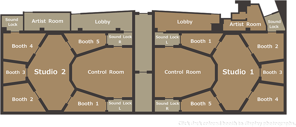 Studio1&2 Floor Plan (1000x485), Png Download