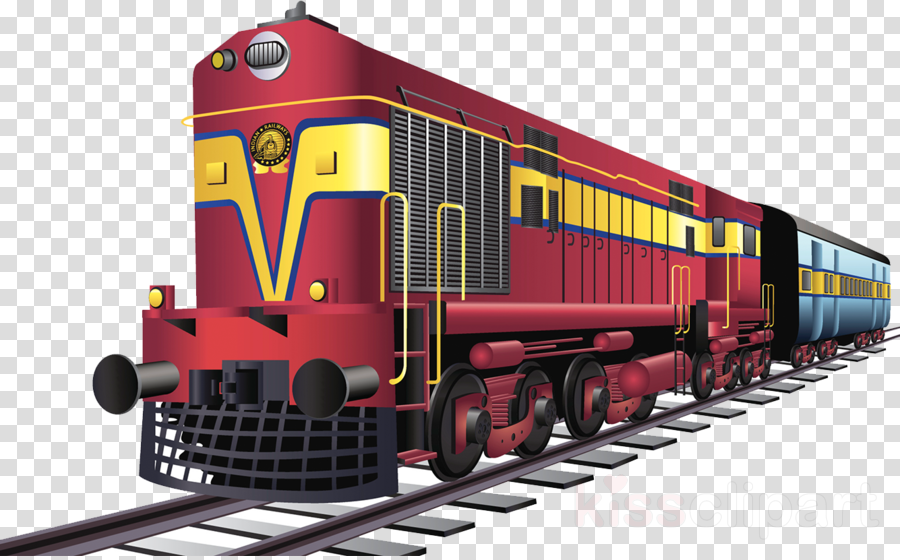 Indian Railway Png Clipart Rail Transport Train Saharanpur (900x560), Png Download