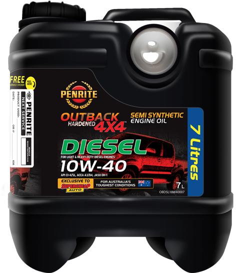 Penrite Oil Outback Hardened 4x4 Diesel 10w-40 Outback (481x826), Png Download