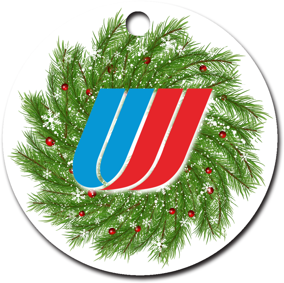 United Airlines Tulip Logo Ornaments (1024x1024), Png Download