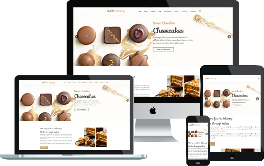 Et Bakery Free Responsive Bakery Website Templates (1000x750), Png Download