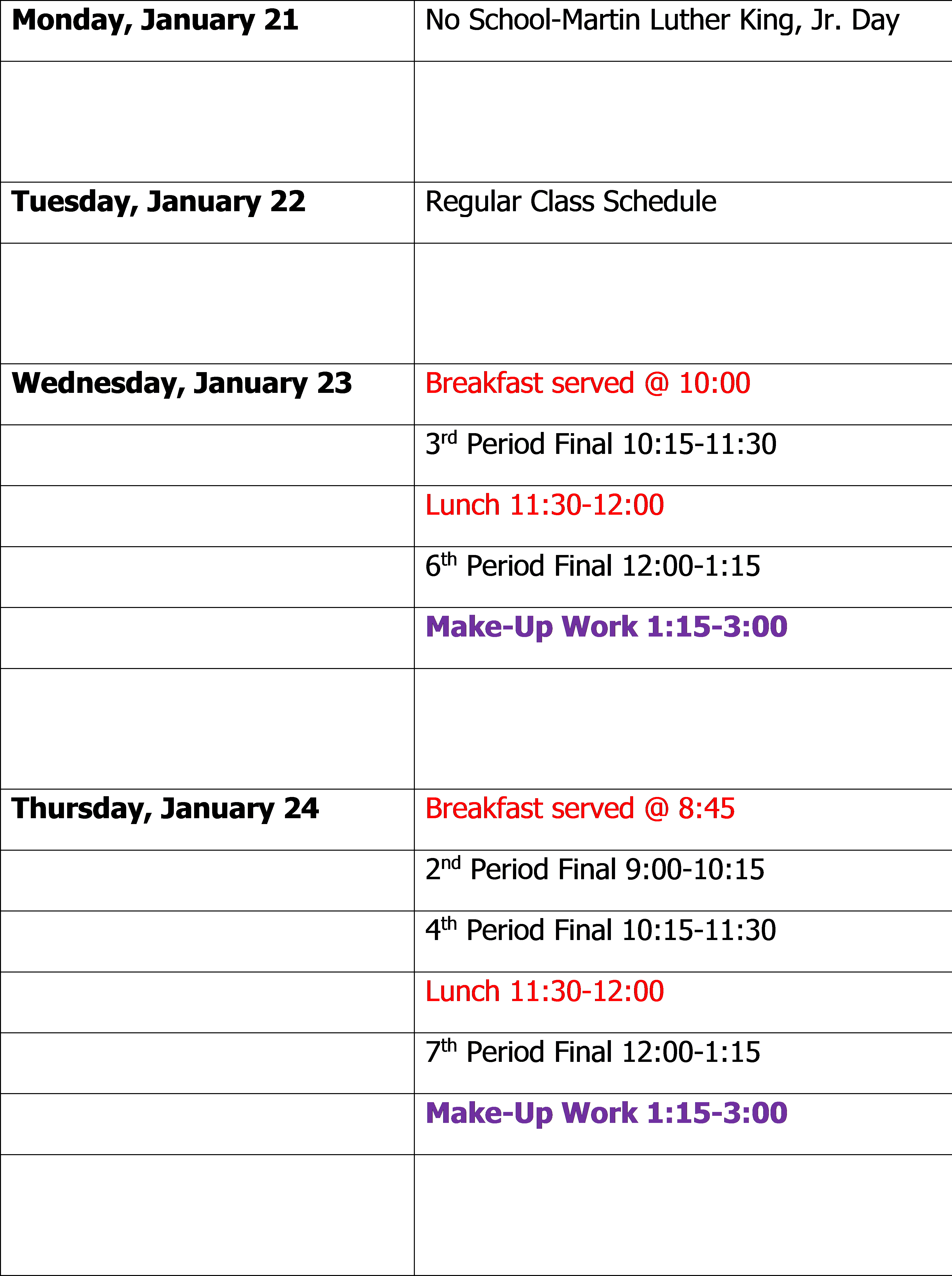 Finals Schedule (3899x5226), Png Download