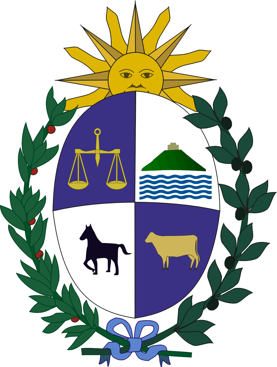 Uruguay Coa (1062x1406), Png Download