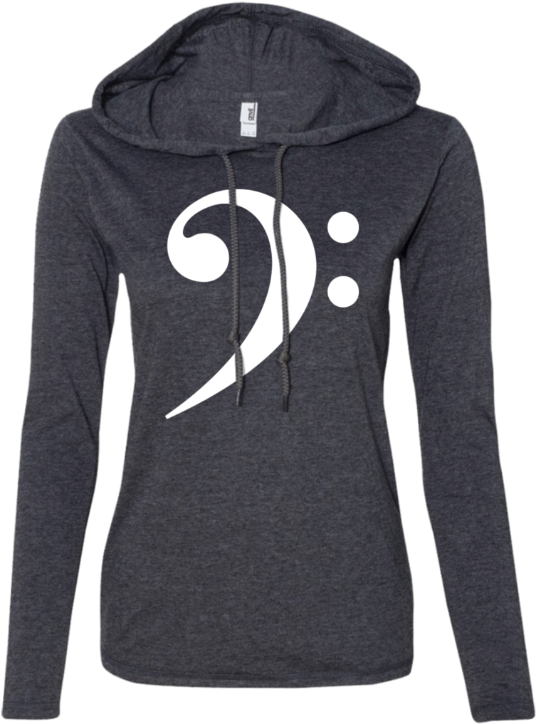 Bass Clef T-shirt Hoodie (1024x1024), Png Download