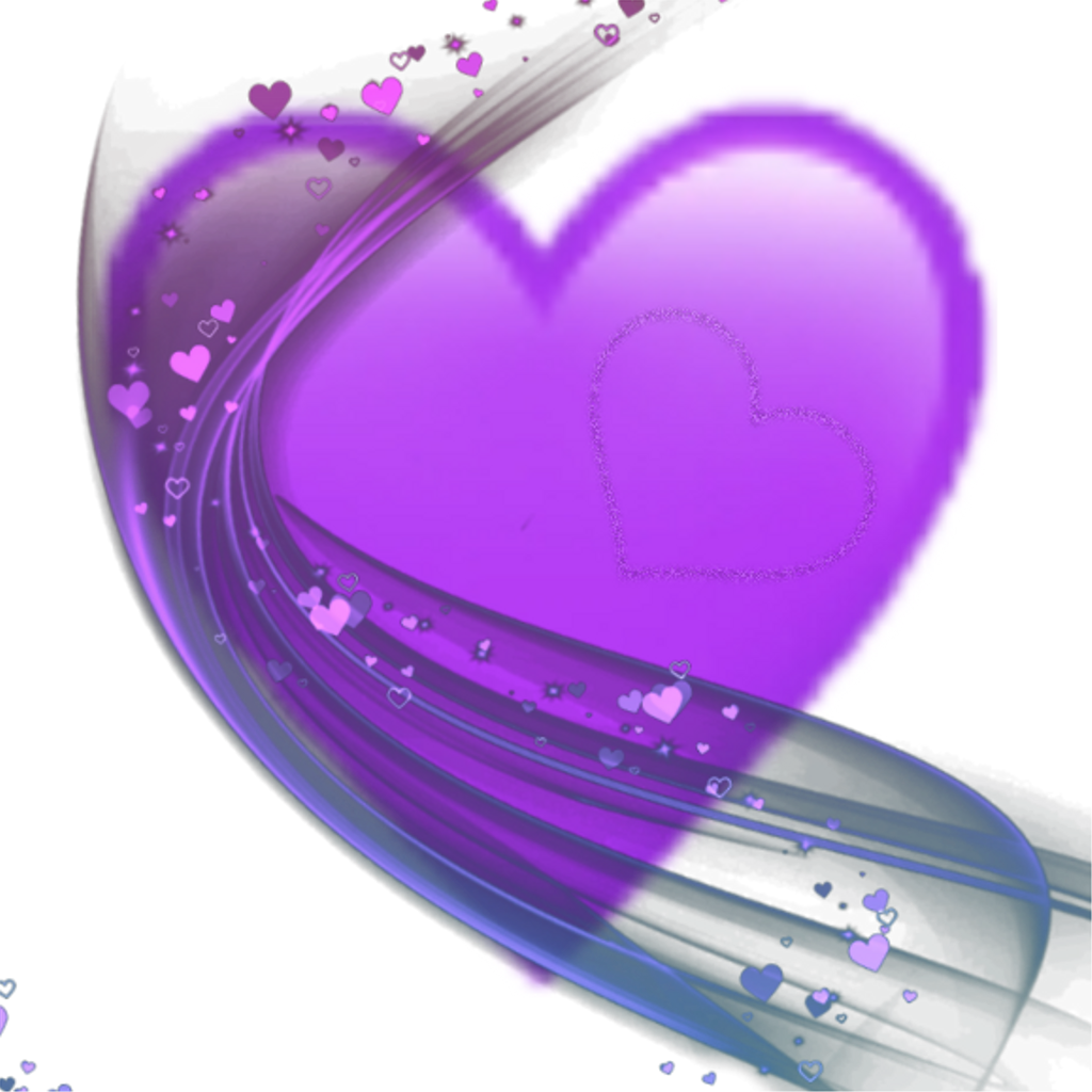 Purple Hearts Png (1024x1024), Png Download
