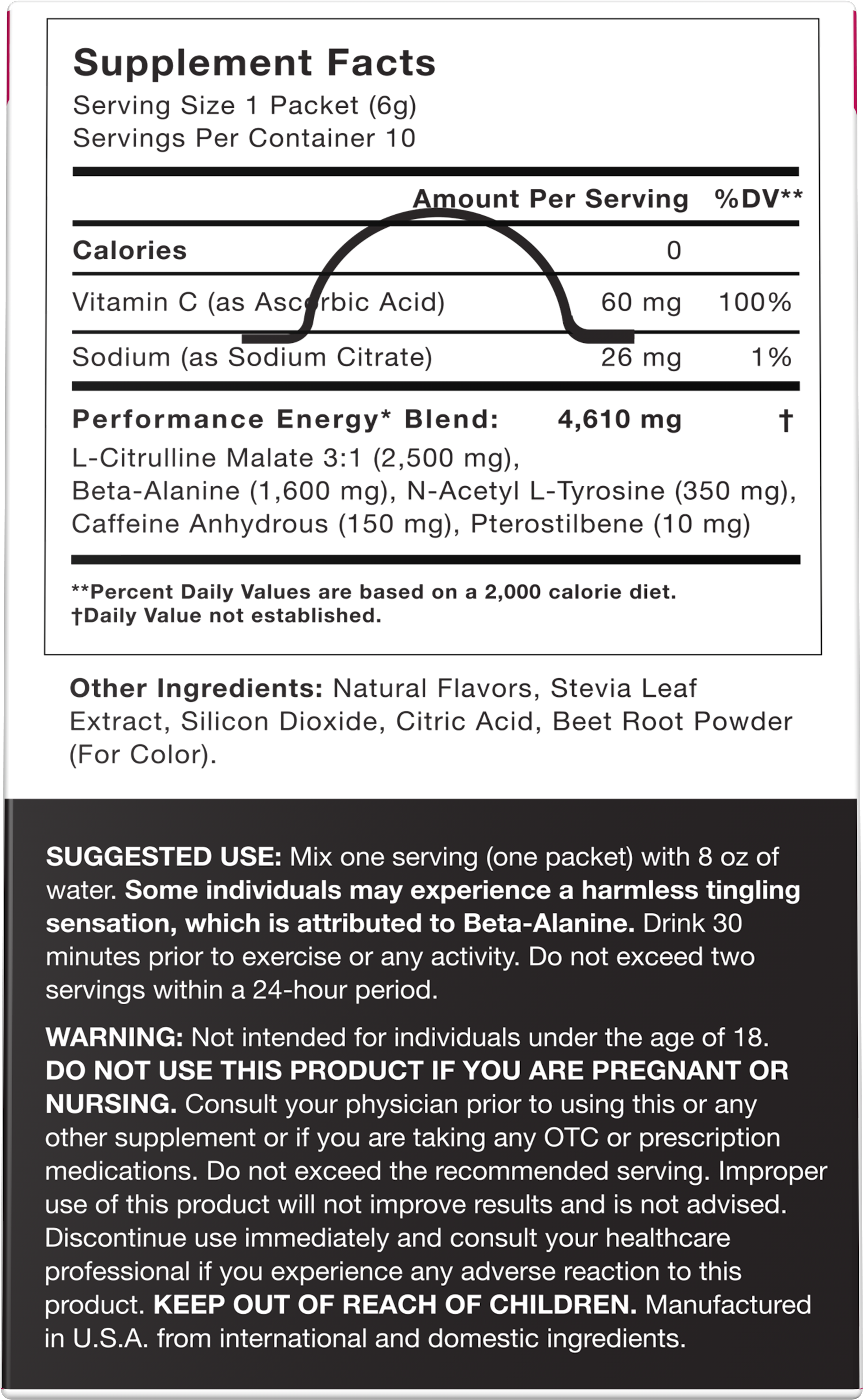 Honey Badger Performance Energy Natural Pre Workout (3096x3096), Png Download