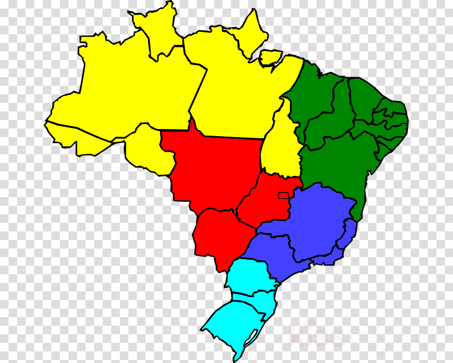 Maps Vector Brazil Clipart Brazil World Map (900x720), Png Download