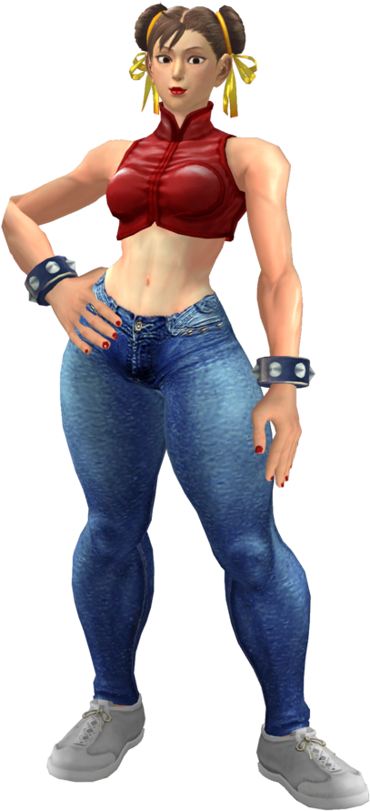 Street Fighter Chun Li Jeans By Caliburwarrior-d8b9tq5 (896x891), Png Download