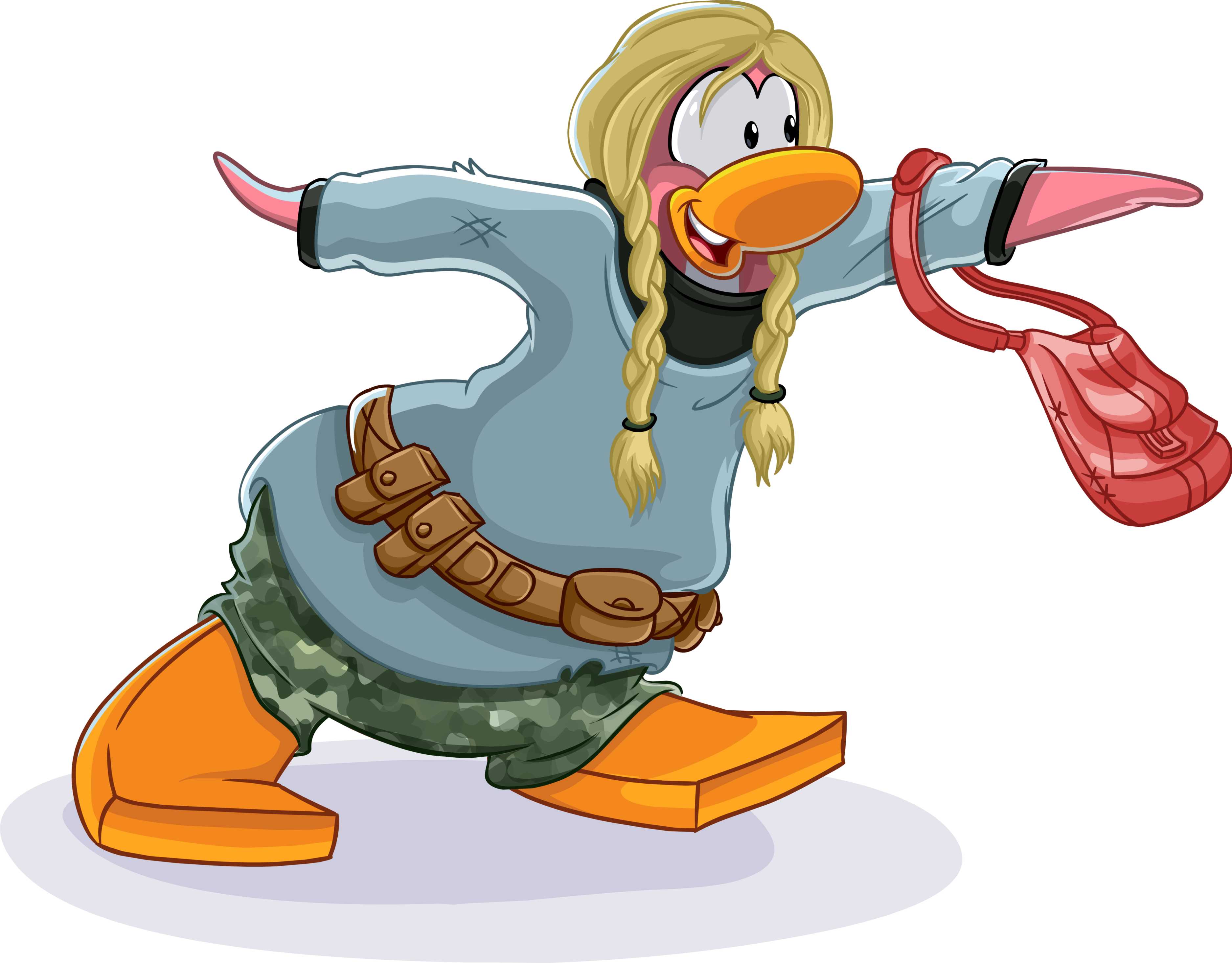 Clothing Catalog Membership Popup Penguin 2 (3750x2931), Png Download