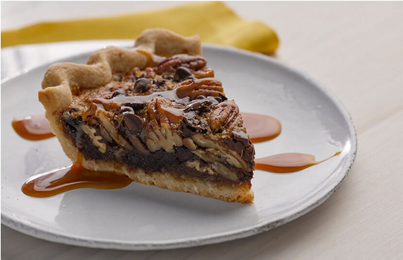 Chocolate Pecan Pie Recipe (570x570), Png Download