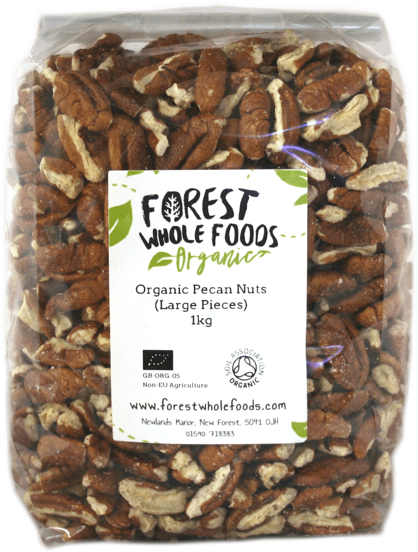 Organic Pecan Large Pieces 1kg (2000x2000), Png Download