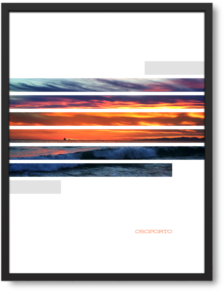 Sunstripes Art Poster (1000x1000), Png Download