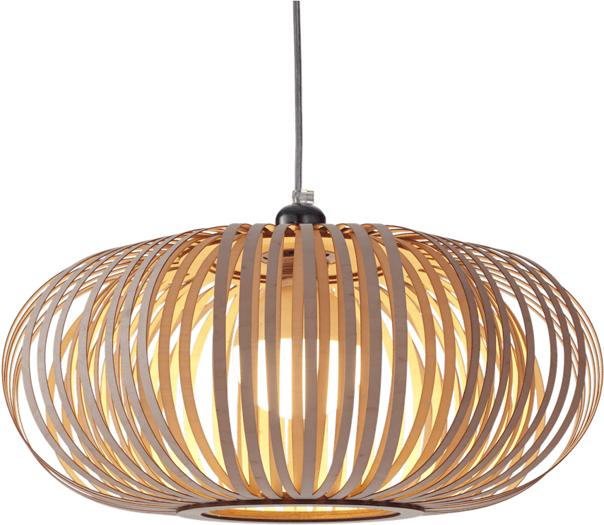 Stripes N° 2 Modern Wooden Pendant Light (900x900), Png Download