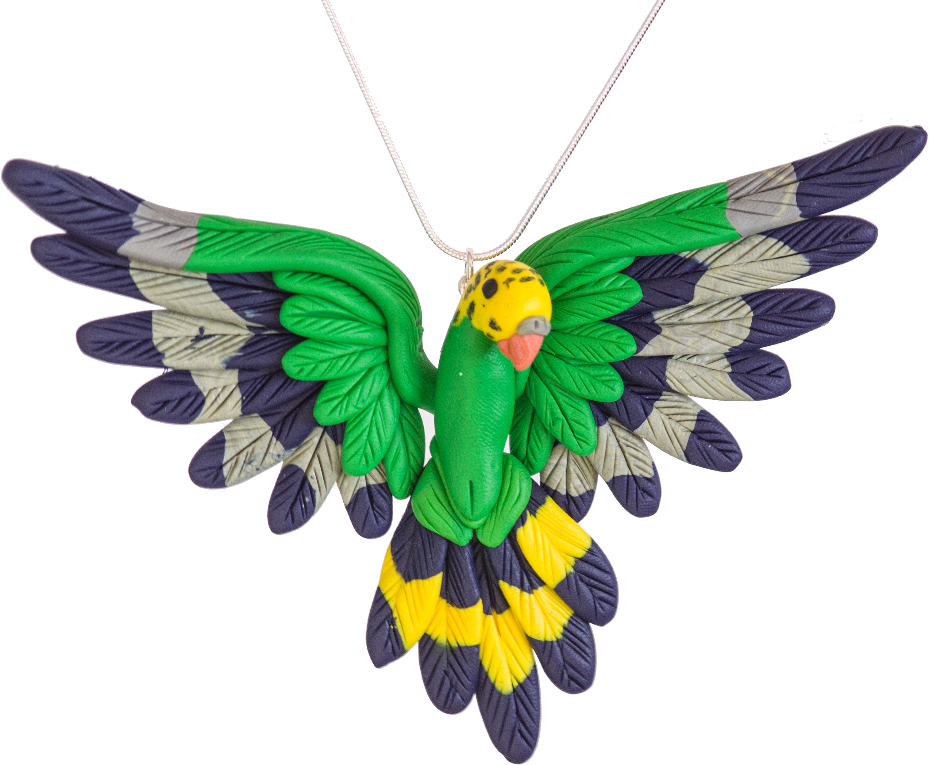 Handcrafted Budgie Necklace (3205x3205), Png Download