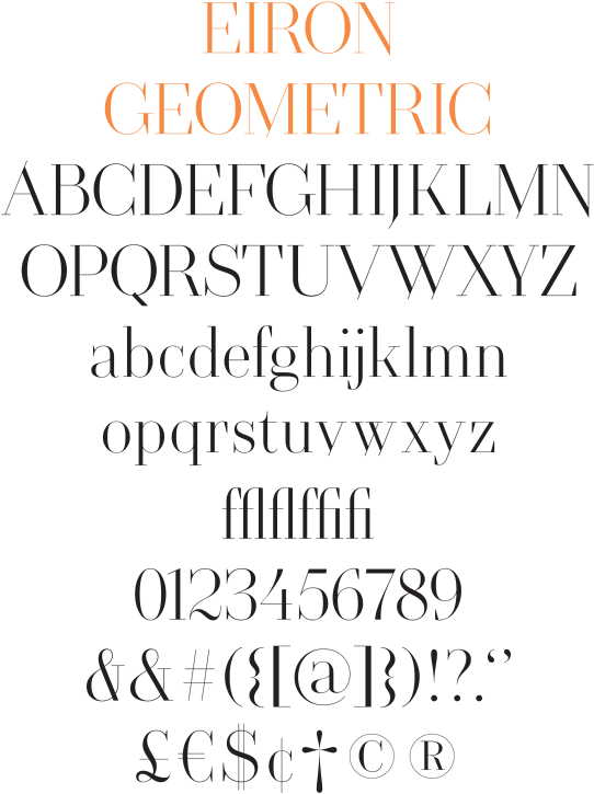 Eiron Typeface Design (670x828), Png Download