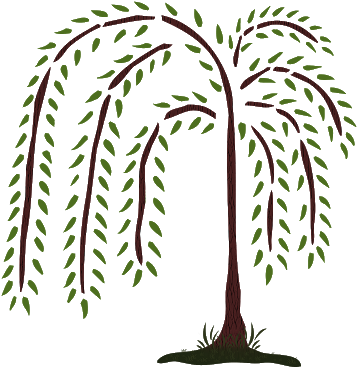 Willow Tree Art Etsy Creative Busy Bee Digital Scrapbooking - Clip Art Willow Tree (400x400), Png Download