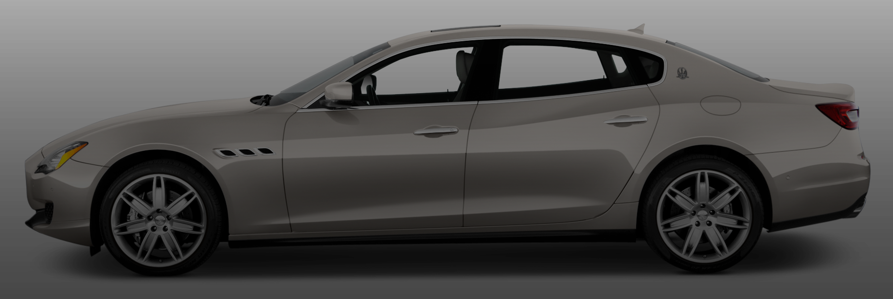 Welcome To Maserati Of Anaheim Hills - Maserati Quattroporte Side (1836x616), Png Download