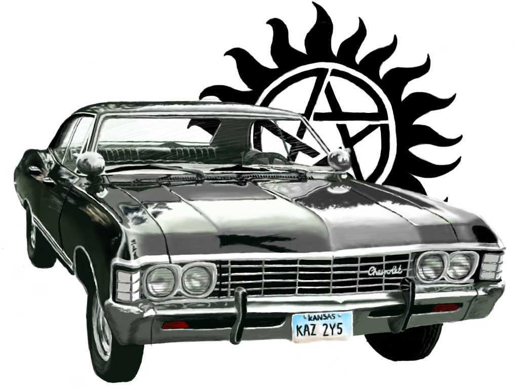 Impala Clipart Supernatural - Impala Supernatural Png (1134x850), Png Download