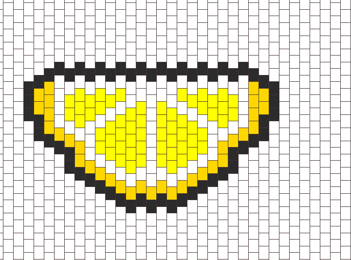 Lemon Slice Bead Pattern - Kandi Mask Patterns Doll (721x534), Png Download