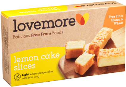 Nutrition - Lovemore Gluten Free Lemon Cake Slices Delivered (460x460), Png Download