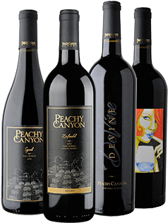 Peachy Canyon 4 Bottle Wine Club - Winery Club Bottles (400x350), Png Download