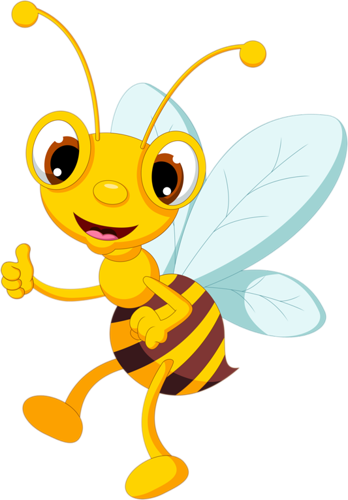 Fac3275e - Honey Bee Clipart Png (348x500), Png Download