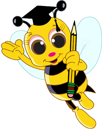 Cute Bee Clip Art (342x433), Png Download