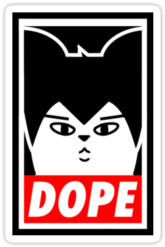 Otak-otak The Dope - Hip Hop Monster Bts Sticker (375x360), Png Download