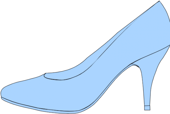 Shoe Clipart Glass - Cinderella Shoe Clipart (640x480), Png Download
