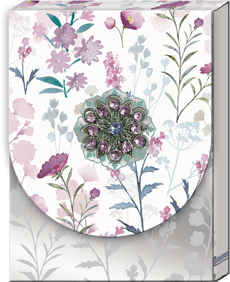 Wildflowers Brooch Mini Note Pad - Wildflower (1200x1200), Png Download