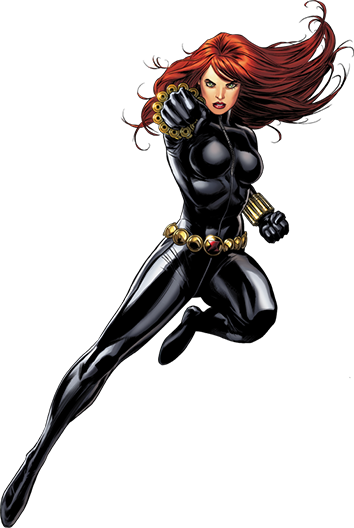 Black Widow Marvel - Black Widow Marvel Cartoon (354x528), Png Download
