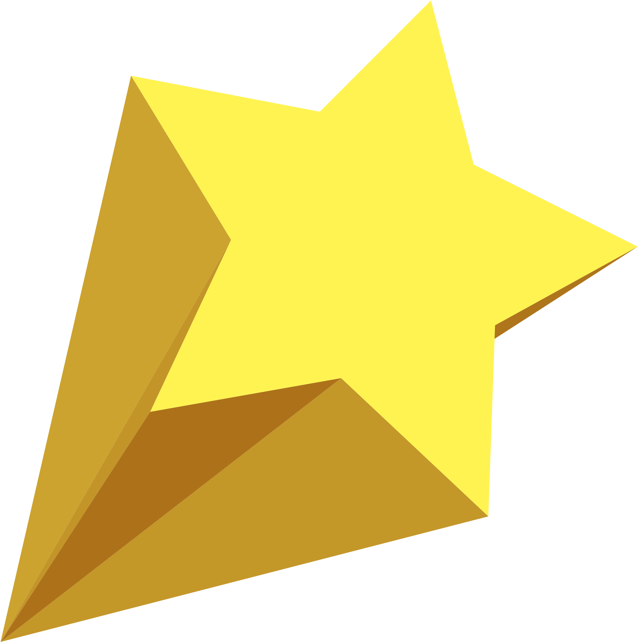 3d Clipart Shooting Star - 3d Shooting Star Png (2384x2400), Png Download