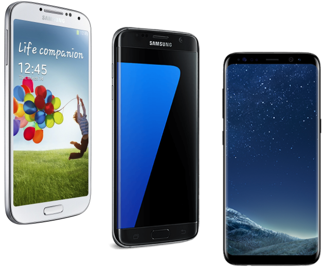 Samsung Phone Repairs - Samsung Galaxy S4 Vs J6 (630x521), Png Download