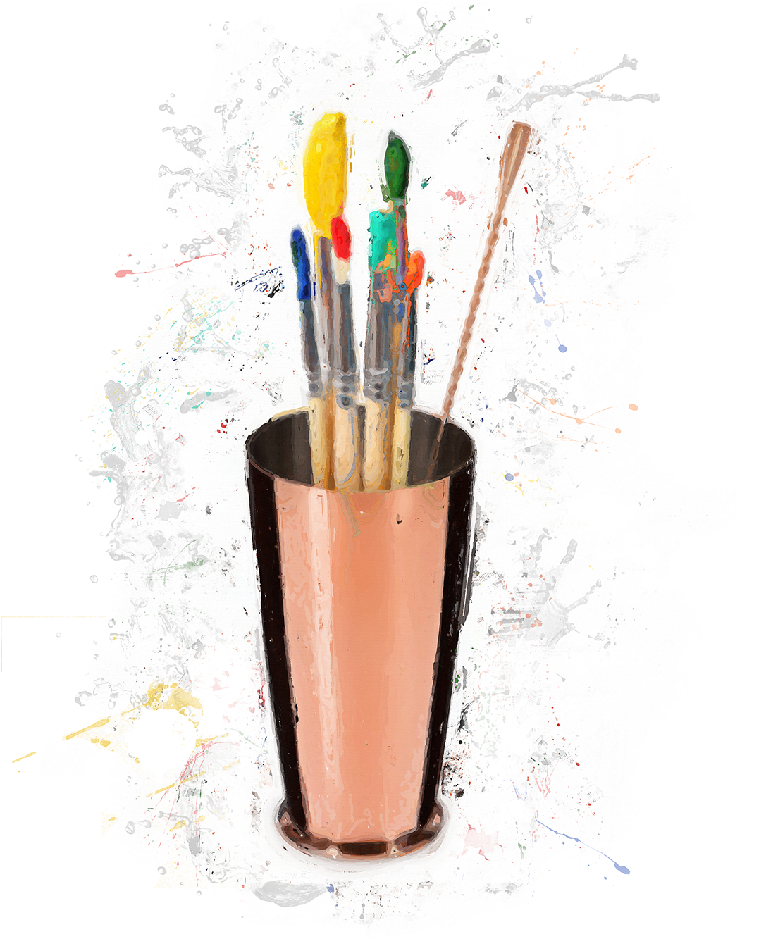 Paint Brush (1400x1400), Png Download