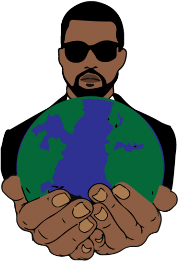 Kanye West's Handicapped Manners - Illustration (900x555), Png Download