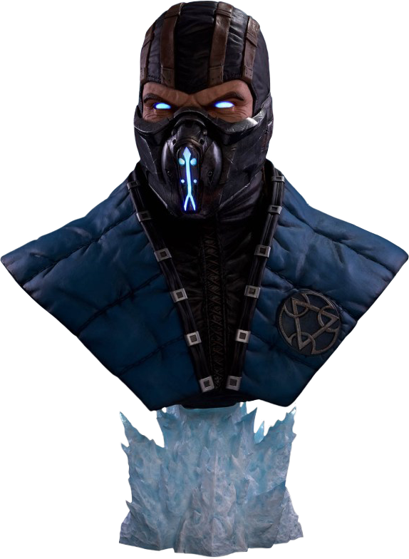Mortal Kombat X - Scorpion Life Size Bust Mkx (574x784), Png Download