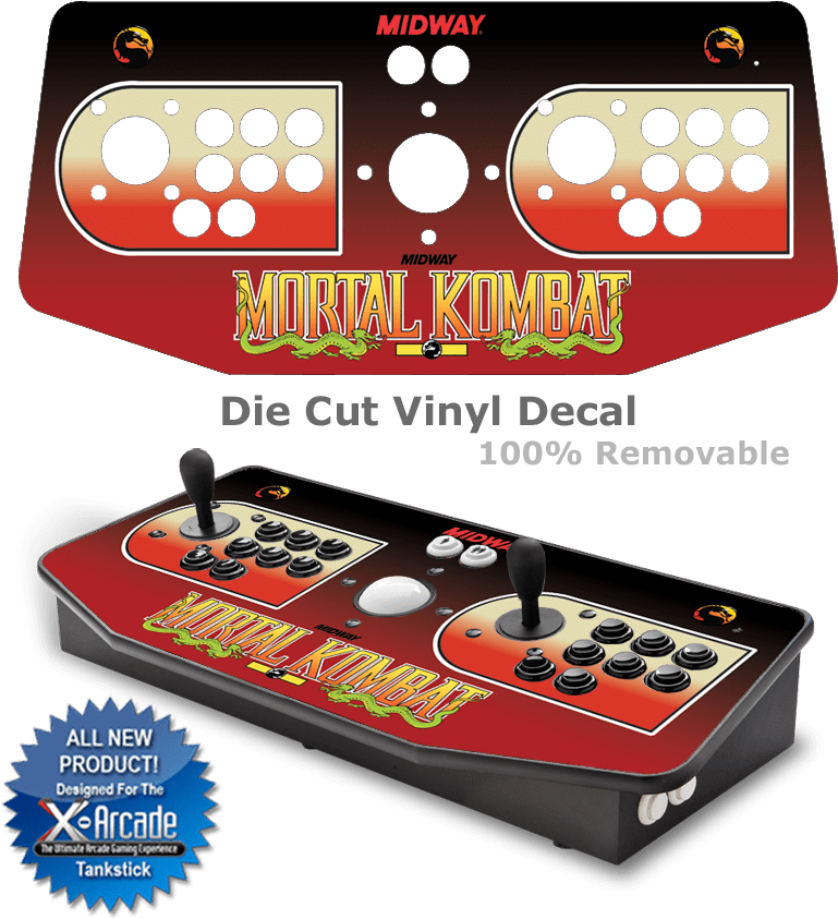 Mortal Kombat X-arcade Tankstick Graphic Overlay - Arcade Stick Mortal Kombat (800x869), Png Download