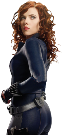 Iron Man Black Widow - Scarlett Johansson Iron Man 2 (400x474), Png Download