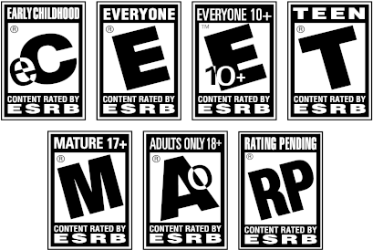 435px-esrb Ratings - Svg - Mario Strikers Charged Football (nintendo Wii) (435x299), Png Download