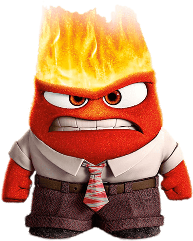 At The Movies - Advanced Graphics Disney Pixar Inside Out Anger Life (620x715), Png Download