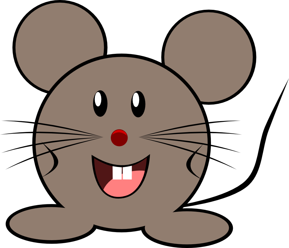 Mouse Animal Cool Clipart - Mus Bilder (999x857), Png Download