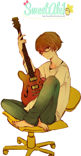 Chico Con Guitarra Png By Sweetale1 On Deviantart - Guitar (285x554), Png Download