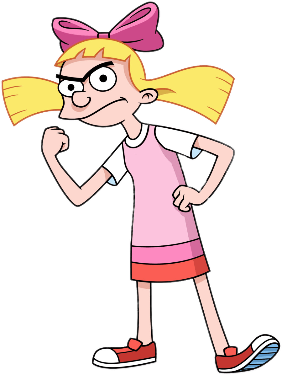 Clip Black And White Stock Helga Png Stickpng - Hey Arnold Character Design (1280x1656), Png Download
