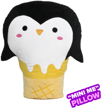Picture Of Mini Penguin Cone Scented Foodie Pillow - Pillow (415x415), Png Download