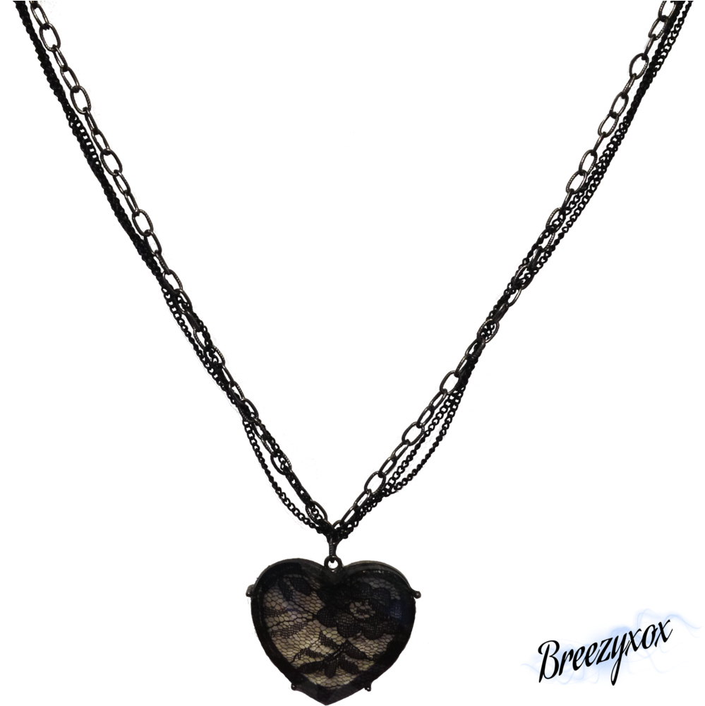 Lace Heart Necklace - Png Locket (895x893), Png Download