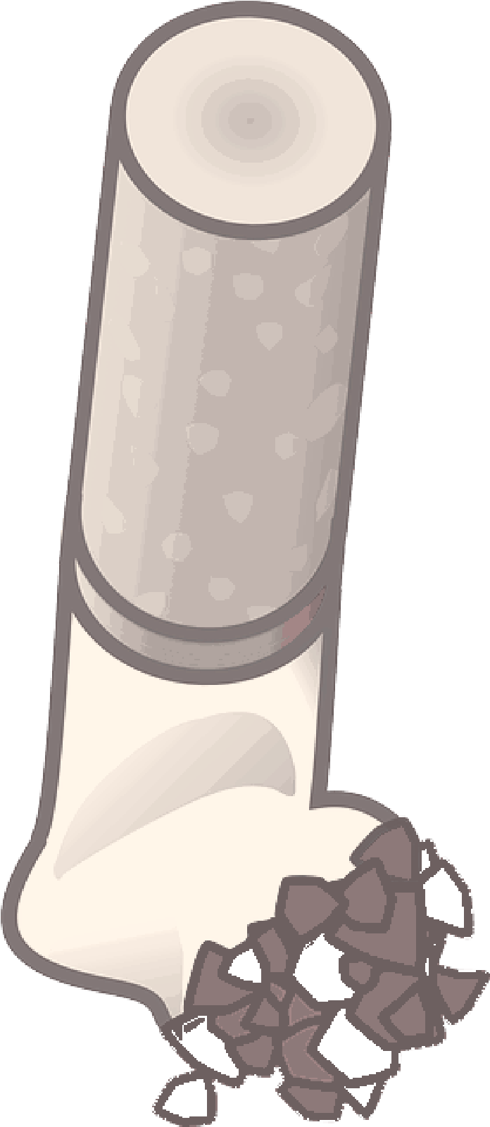 Cigarette Hand Transparent Png - Cigarette Butts Clipart (800x1600), Png Download